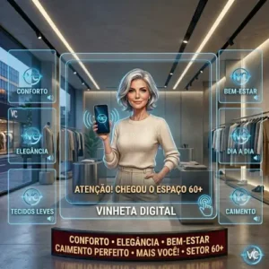 Vinhteta comercial profissional em audio - loja de roupas - setor 60 mais