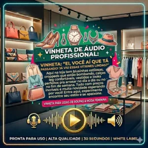 Amostra - Vinheta Comercial Profissional - Loja de roupas femininas