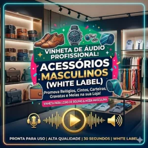 Vinheta Comercial Profissional em audio - Loja de Roupas - Acessorios masculinos