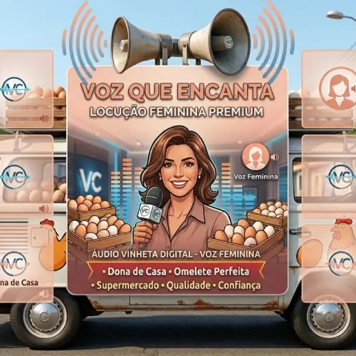 Amostra - Vinheta Comercial Profissional - Carro do Ovo - Qualidade e Confiança - Voz Feminina
