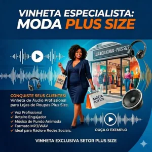 Vinheta Comercial Profissional - Loja de Roupas - Ssetor Plus Size