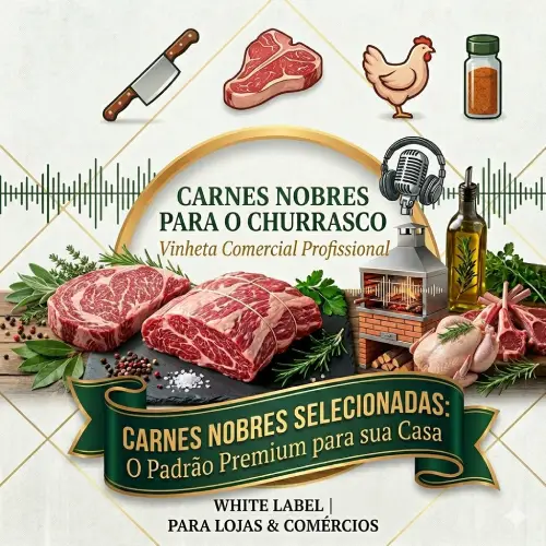 Vinheta Comercial Profissional em Audio - Carnes nobres selecionadas - Acougues