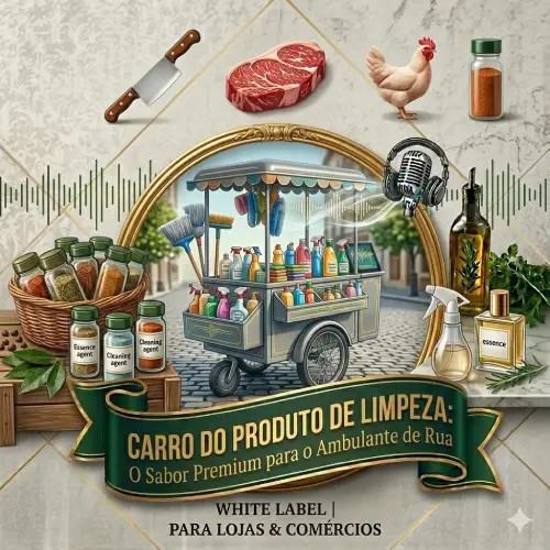 Vinheta Comercial Profissional em Audio - Carro do produto de limpeza - Produto de Limpeza