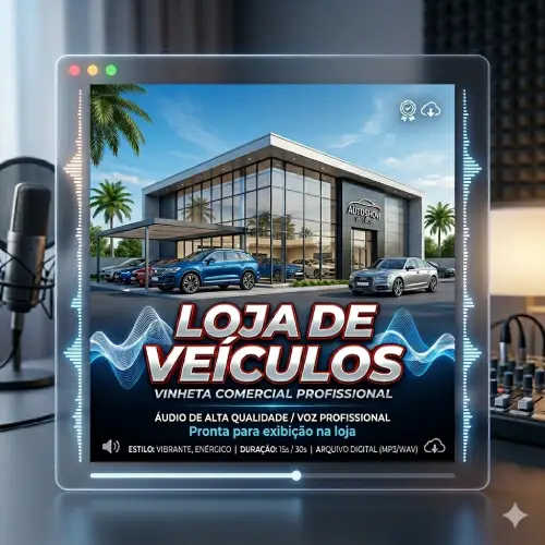 Vinheta Comercial Profissional em Audio - Entra Cliente - Loja de Veiculos