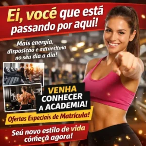 Vinheta Comercial Profissional em Audio - Voce que esta passando - Academia