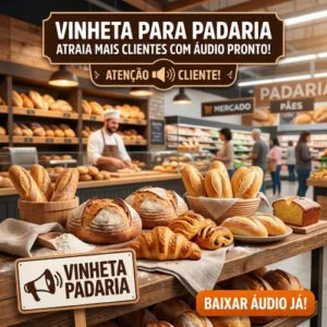 Vinheta em audio pronto para padaria de supermercado